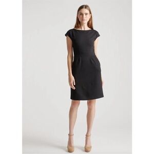 Quince Black Mini Dress